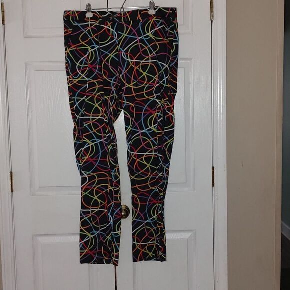 Loudmouth Technicolor Dream Men's Golf Pant  Black w/ multicolor Sz 40x34L  NWOT - Picture 1 of 8